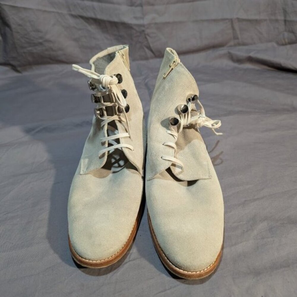 PERTINI Handmade in Spain ALL LEATHER Low heel Boss-Lady Minimalist Boot Sz 40